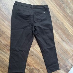 Womens Size 6 Tommy Hilfiger WAVERLY SLIM FIT Black Stretch Cropped Capri Pants